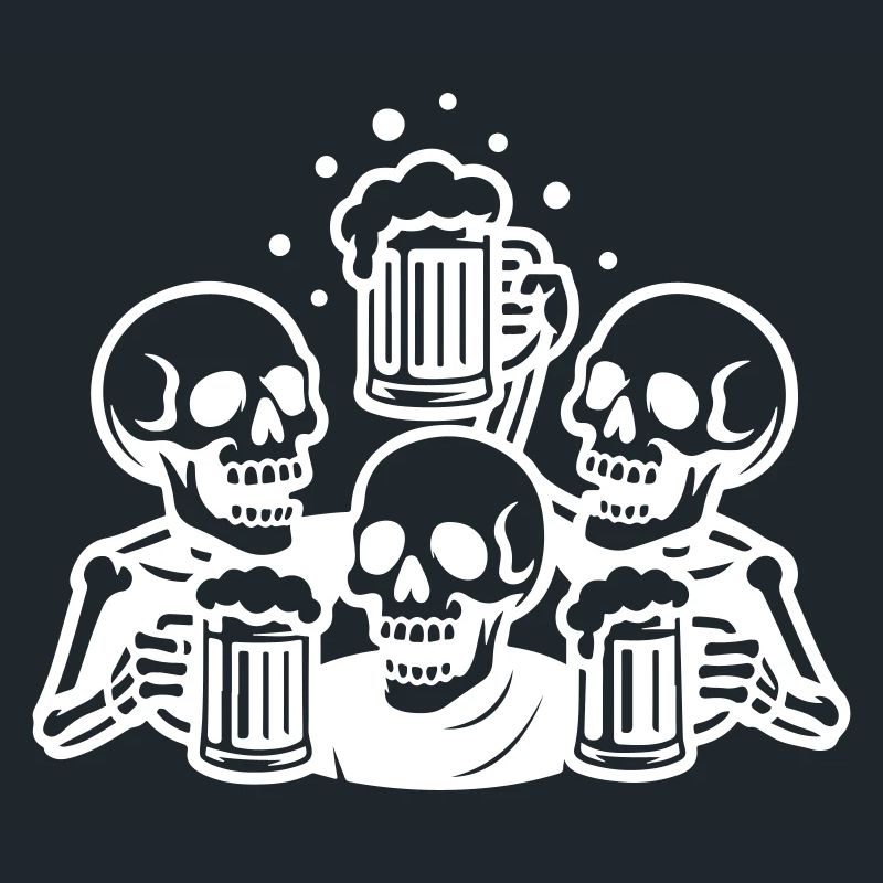 Skeleton Beer Team Funny