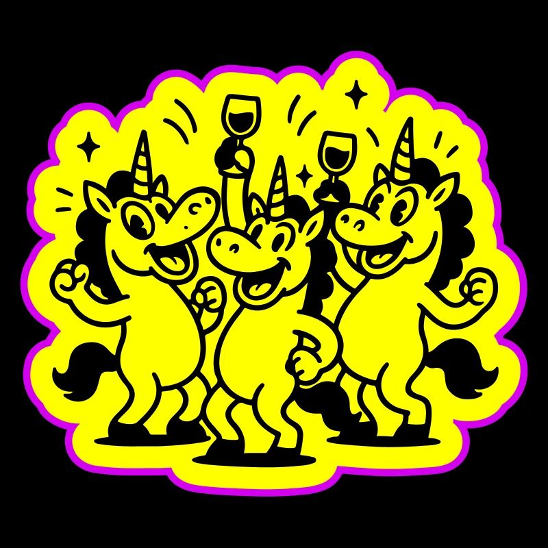Lustige Party Einhorn