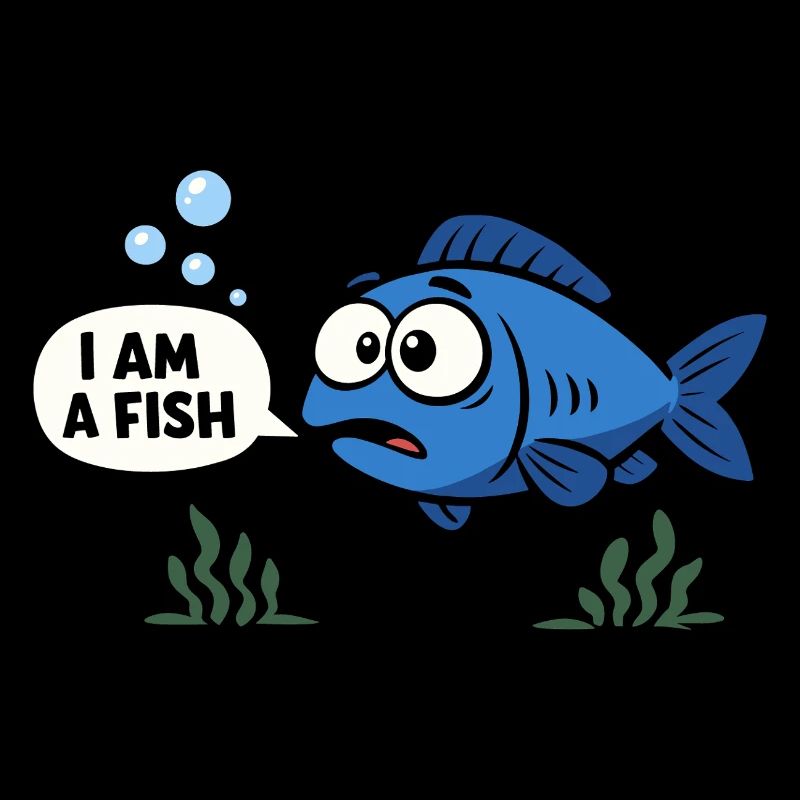 Costume de poisson bleu Carnaval des animaux marins Carnaval