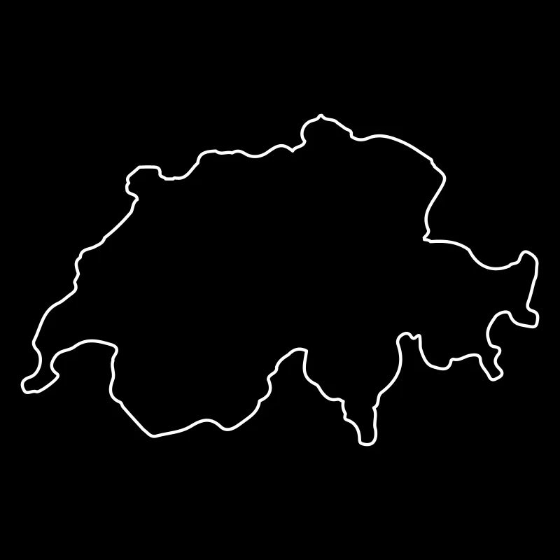 Schweiz Land Kontur