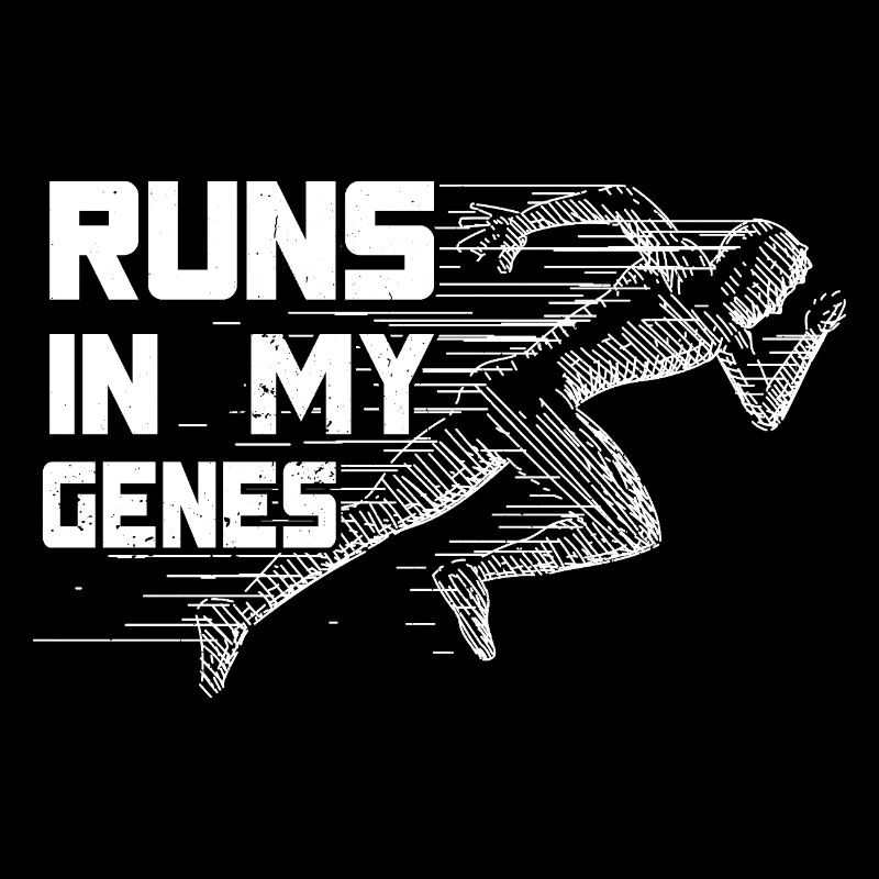 Marathon Runner Runs In My Genes Running Gift
