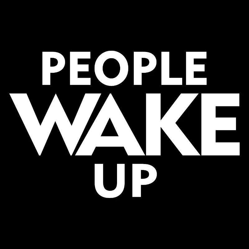 People Wake Up – Wach auf Statement Shirt