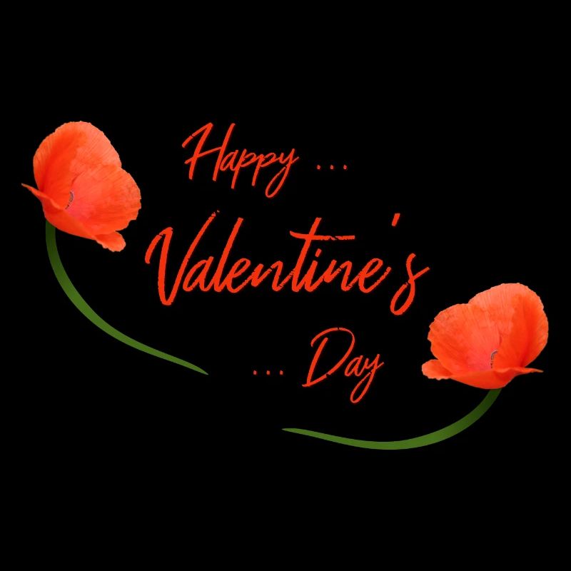 Coquelicot de la Saint-Valentin