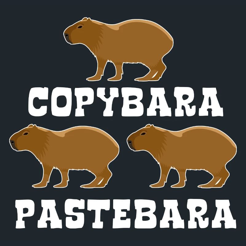 Copybara - Capybara Wortspiel - Copy Paste