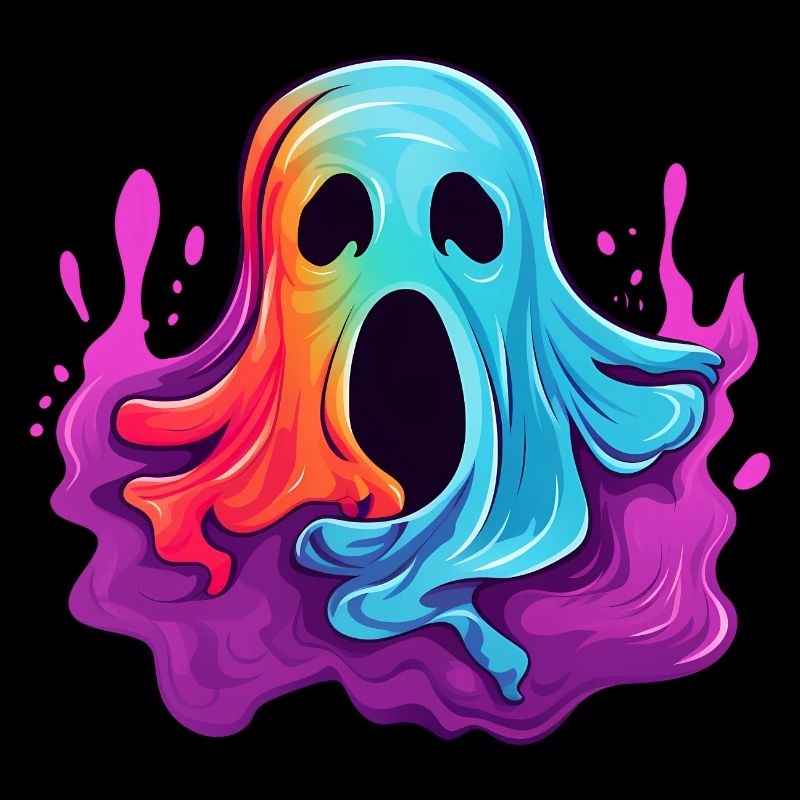 Bunter Halloween Geist