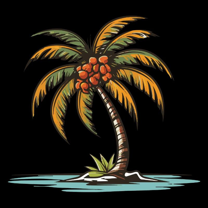 Palm Tree Holiday Icon