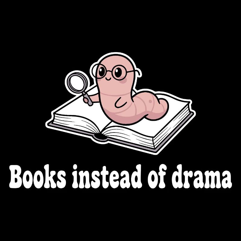 Bücher statt Drama: Wurm mit Lupe