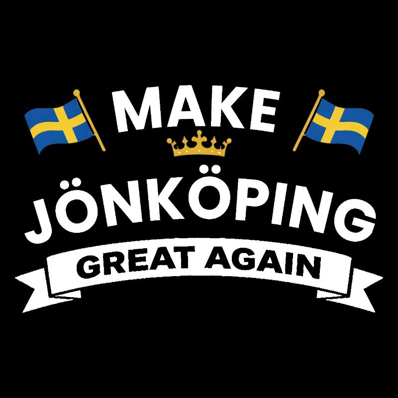 Jönköping City Crest Flag