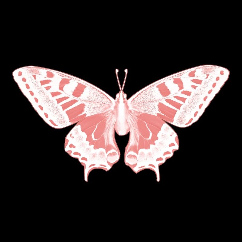 Papillon Rose Éthérée