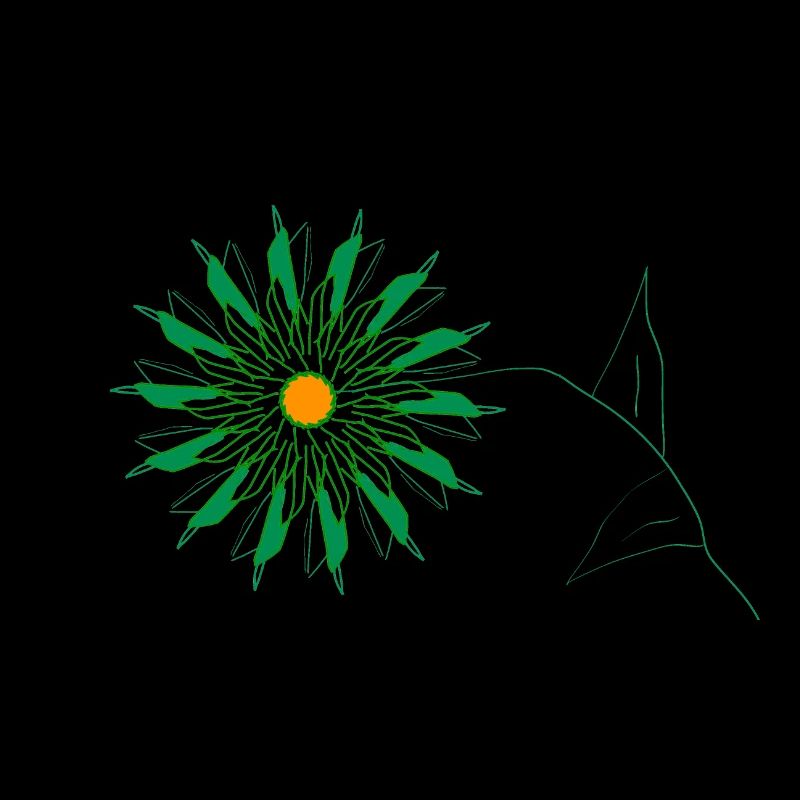 grüne blume
