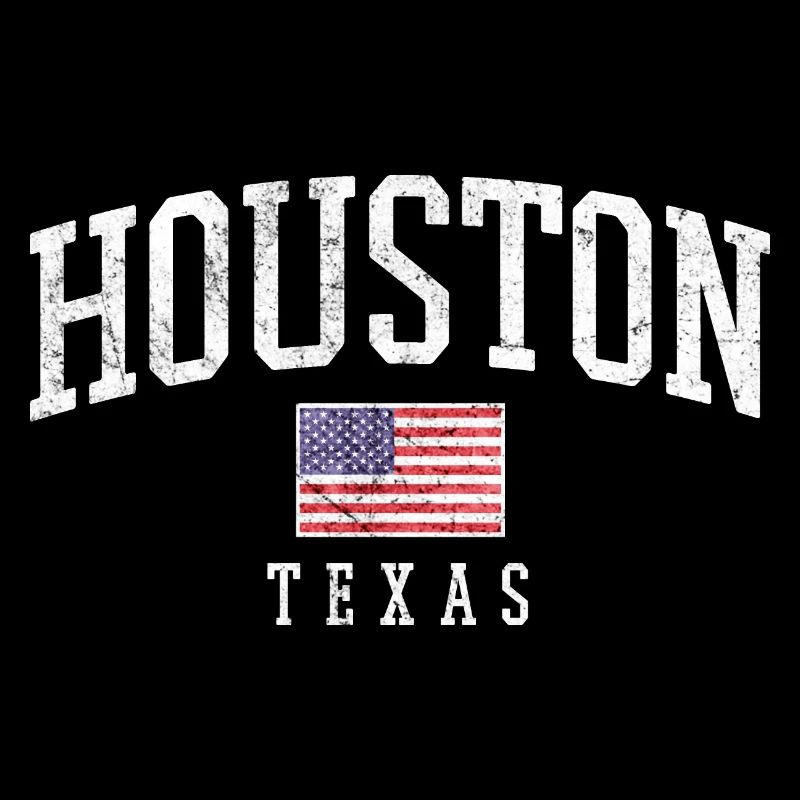 Houston Texas Vintage Flag