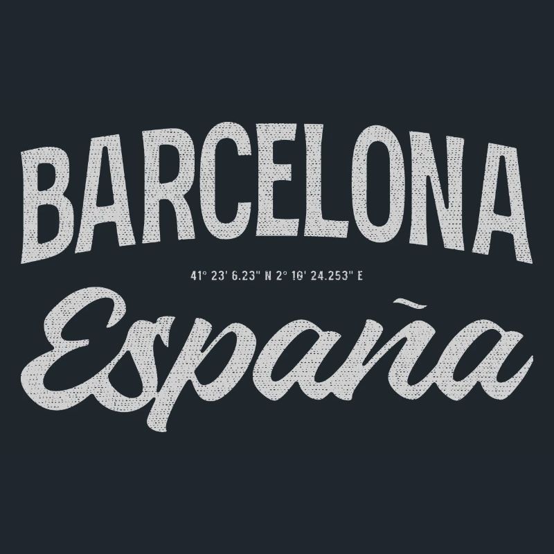 Barcelona Espana Script Design