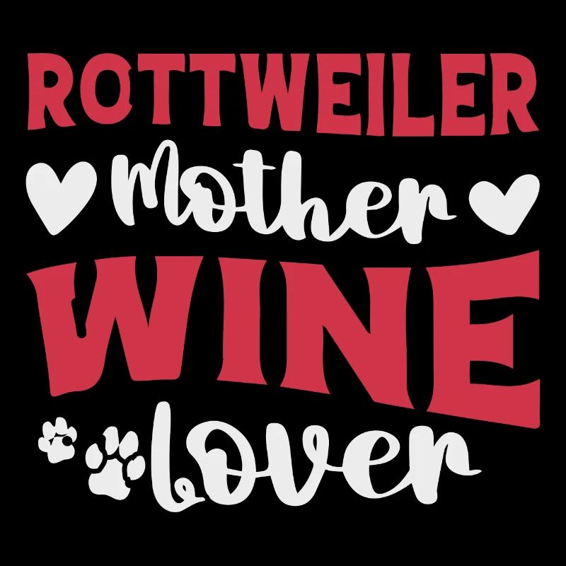 Rottweiler mère amateur de vin
