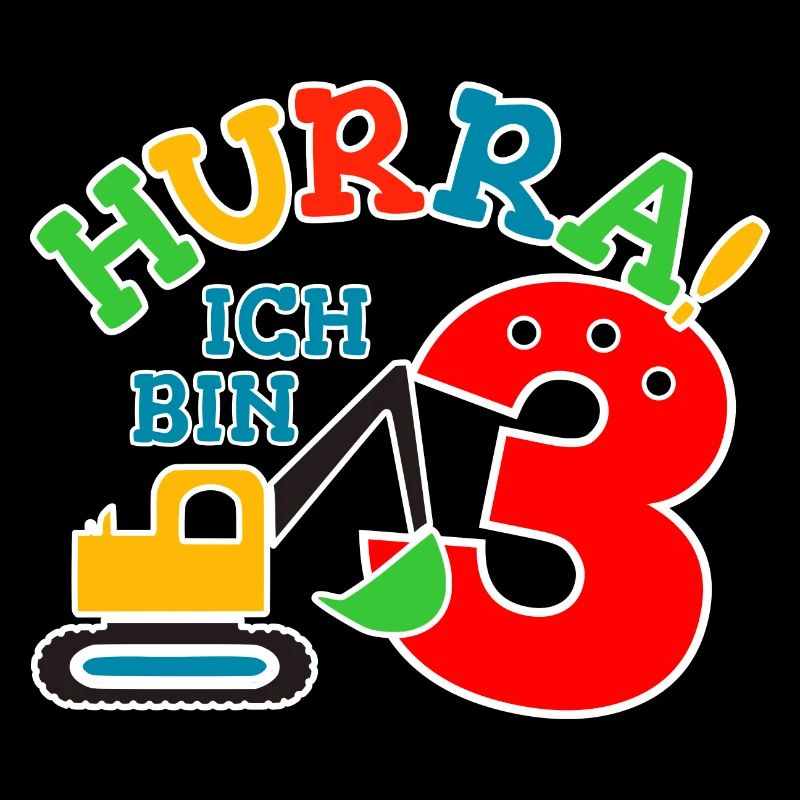 3. Geburstag Bagger