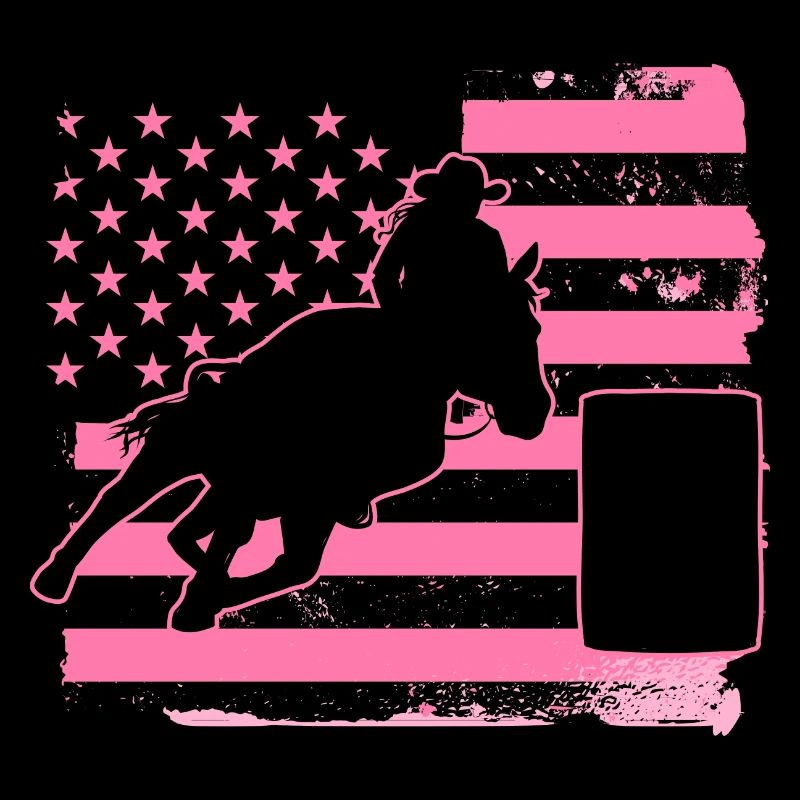 Rodeo Barrel Racing Pferd