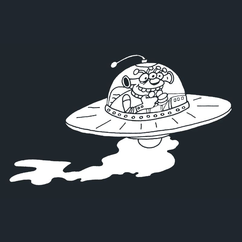 Vaisseau spatial extraterrestre (blanc)