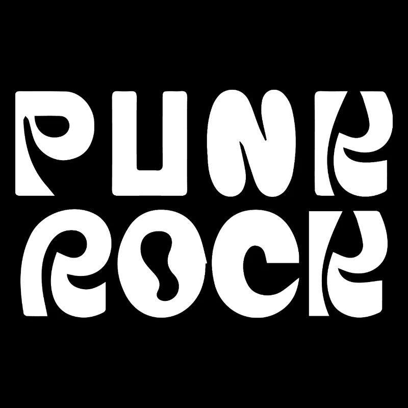 Punk Rock Audacieux Rétro Type