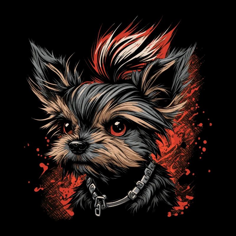Punky Yorkshire Terrier