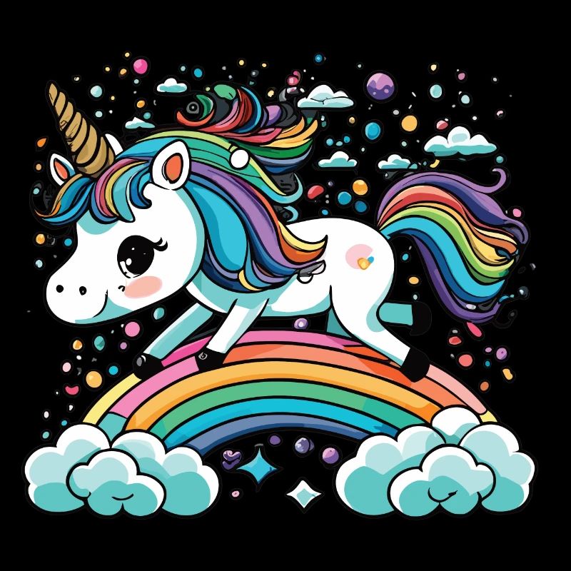 Unicorn over the Rainbow - Magical Freedom