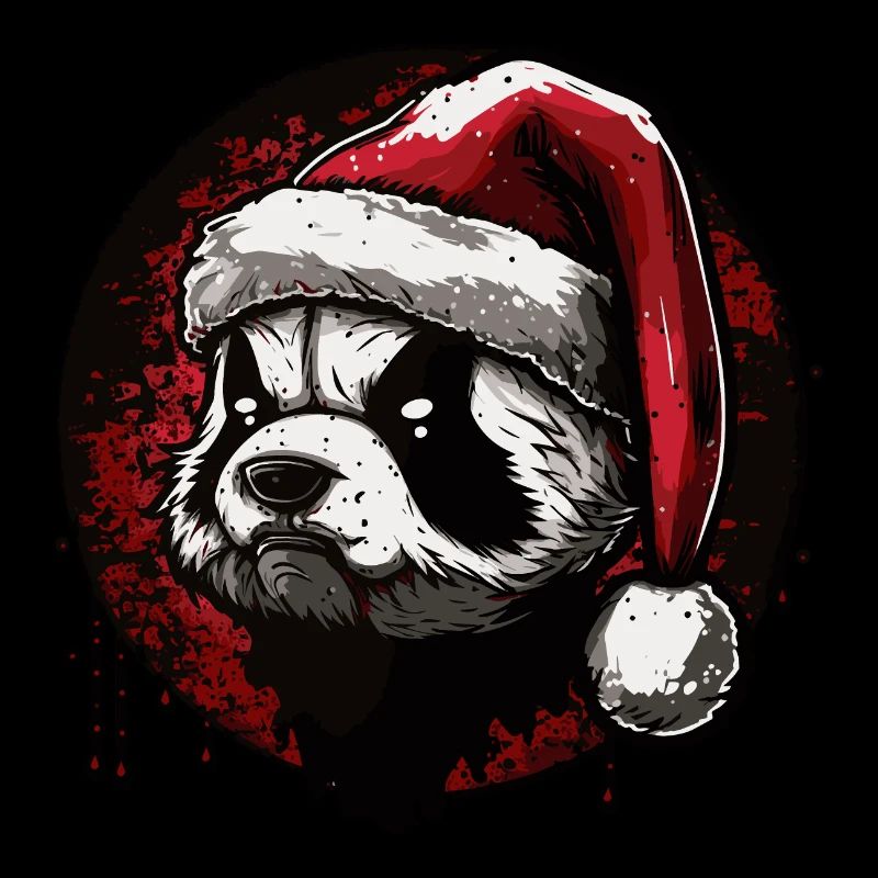 Panda de Noël