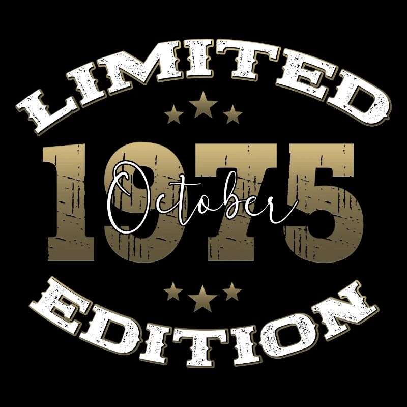 50. Geburtstag Vintage Oktober 1975 Geschenkidee