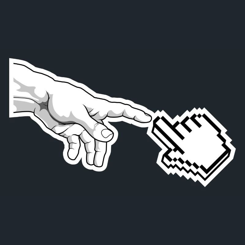 Pixel Pointer Hand Art