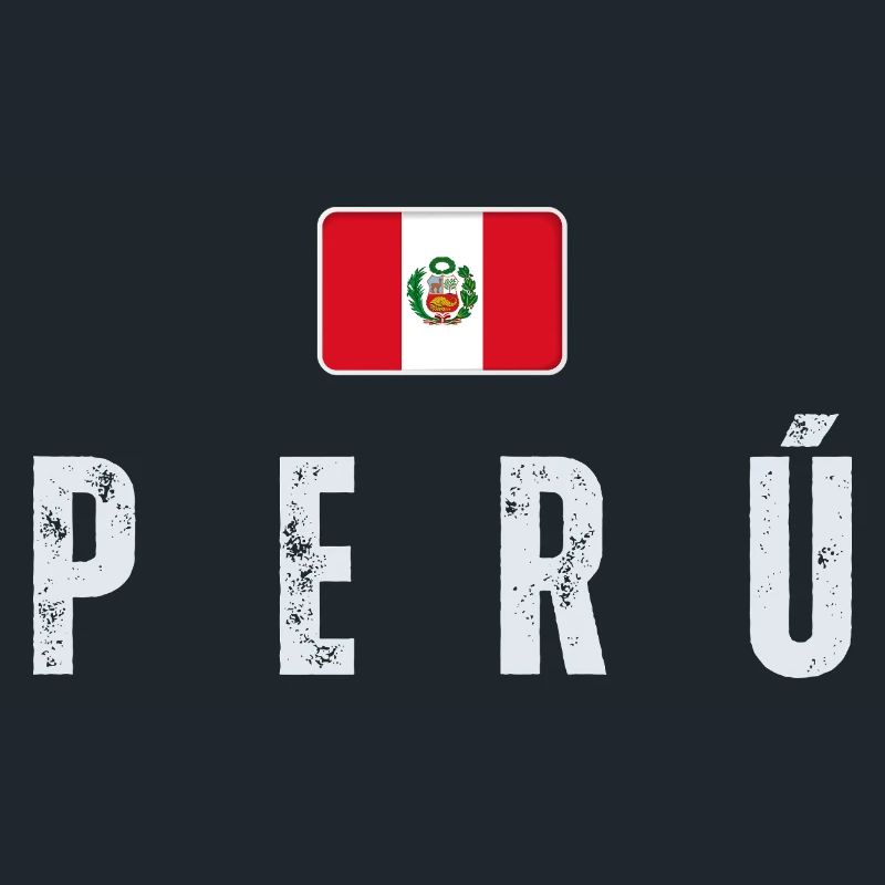 J'aime le Pérou, le drapeau péruvien