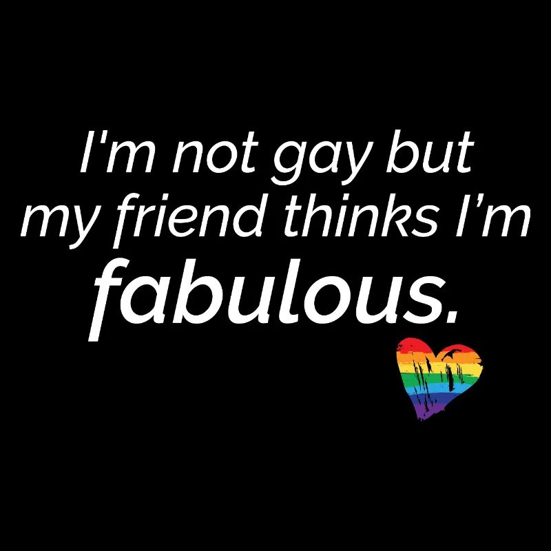 Fabelhafter Freund LGBTQ Stolz Herz Design