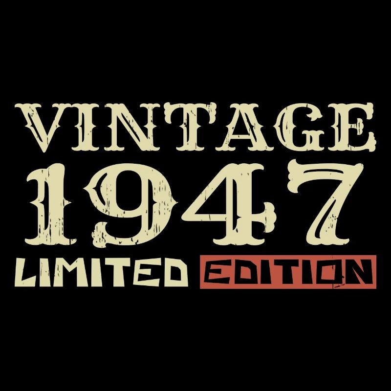 1947 Vintage:77th Birthday Unique Retro Gift