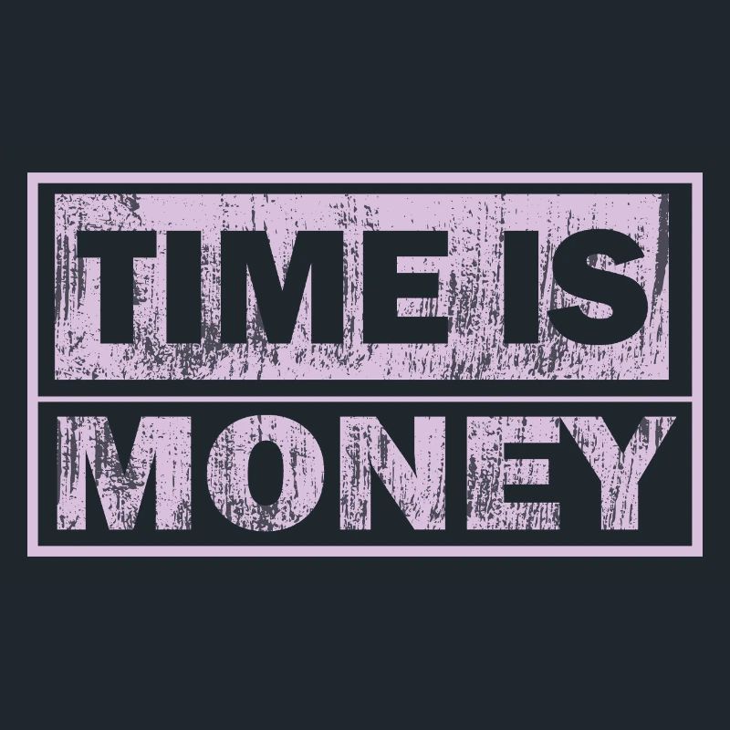 Zeit ist Geld Neon-Panel
