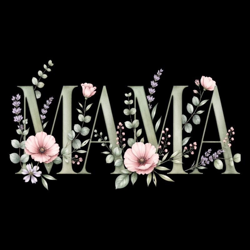 Conception typographique de Mom Blossoms