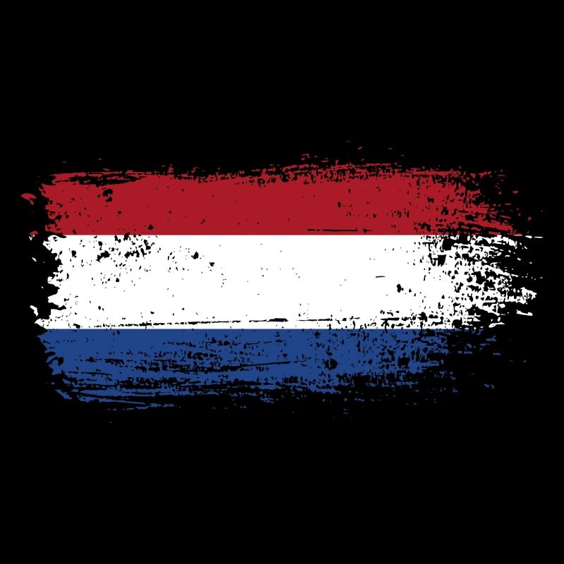 Pinselstrich Holländische Trikolore