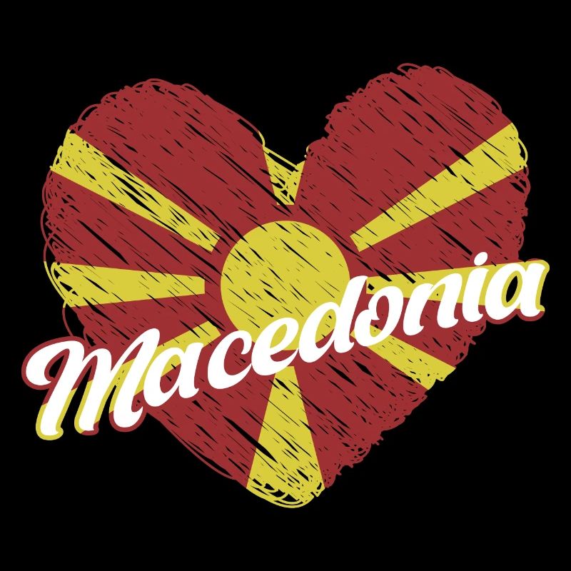 Drapeau macédonien des Balkans Origine macédonienne