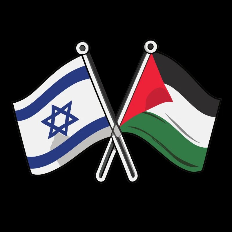 Hope - Drapeaux d’Israël et de la Palestine