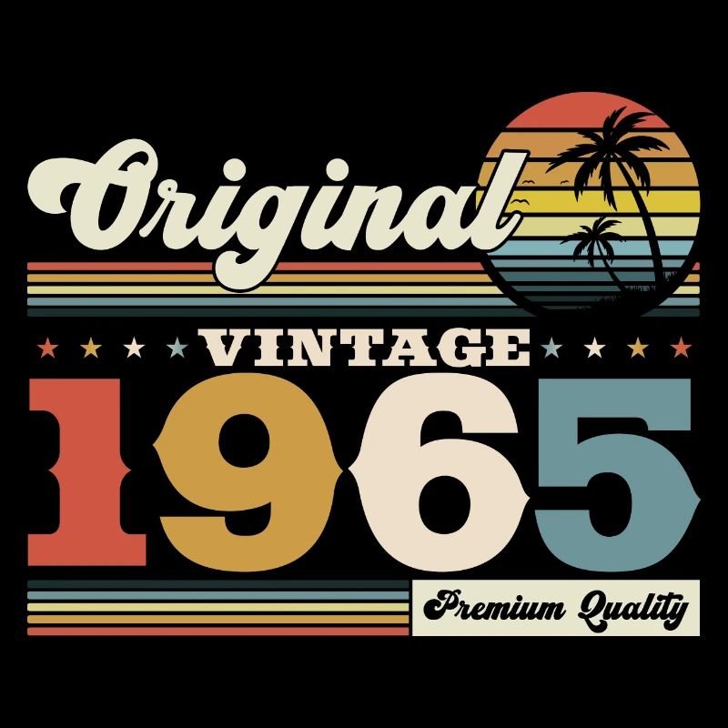 Original 1965 Millésime 1965 Anniversaire 1965