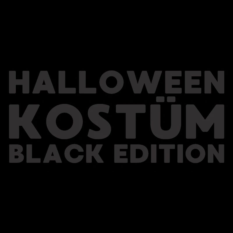 Halloween Kostüm Black Edition