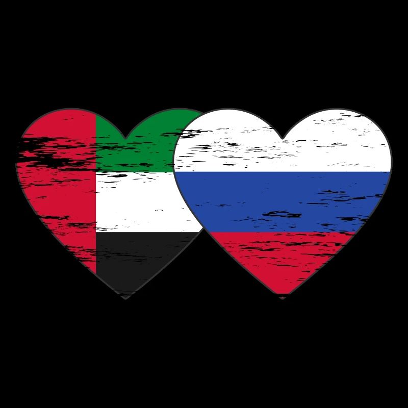 Émirats arabes unis Russie Cœur