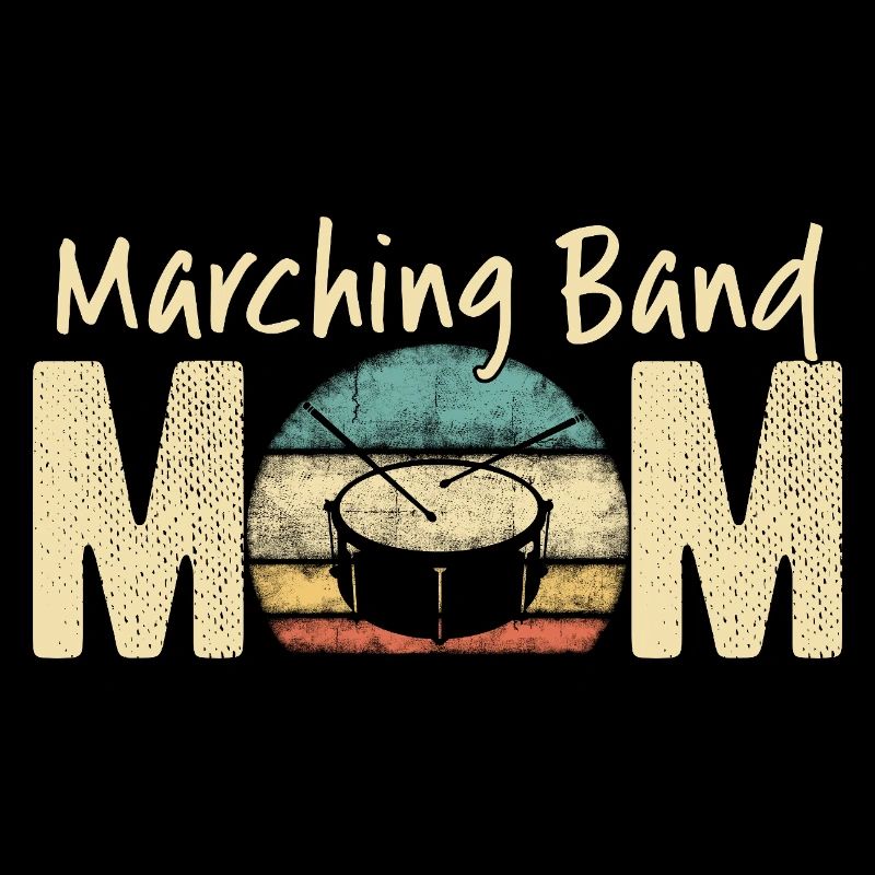 Marschkapelle Mama Retro Vintage Musik Design