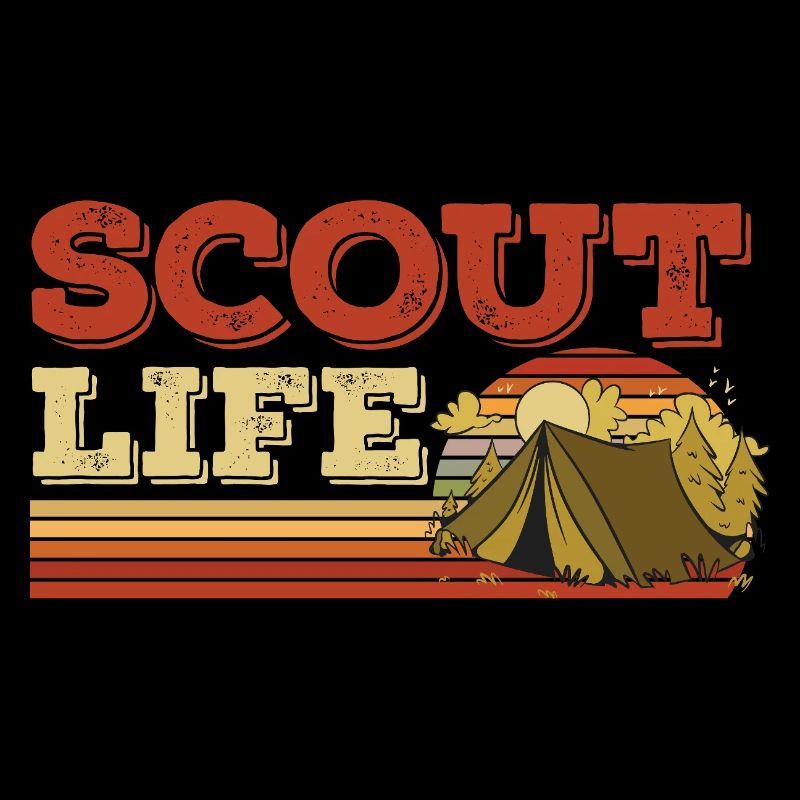 Retro Scout Scouting Leben Zelt Hobby Camp