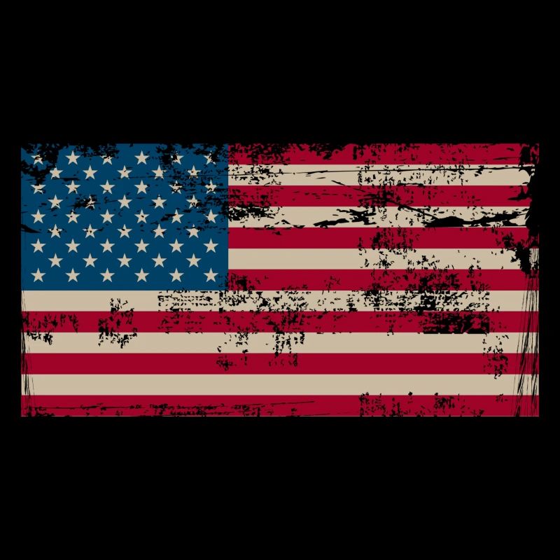 Drapeau américain vieilli