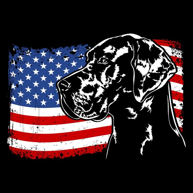 Dogue Allemand Drapeau Chiens Wilsigns