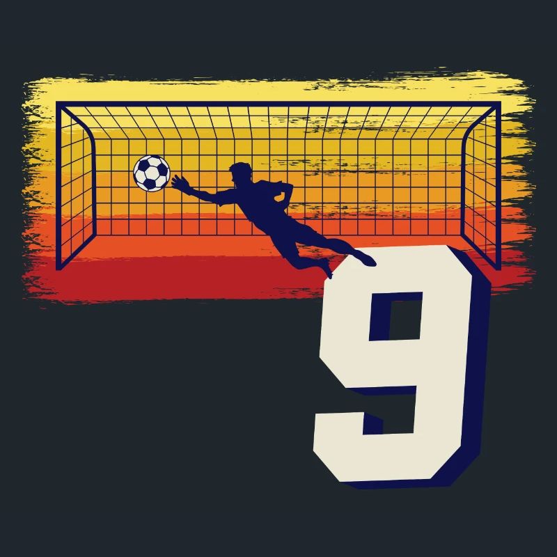 Fußball Torwart 9. Geburtstag Keeper