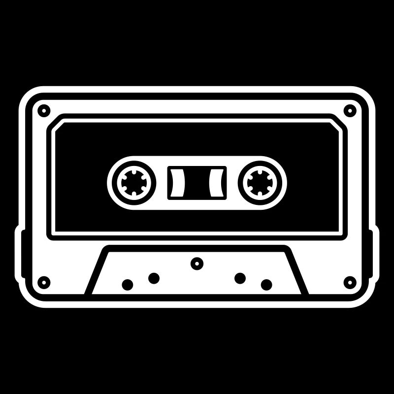 Kassette Retro Vintage Mixtape Symbol Logo
