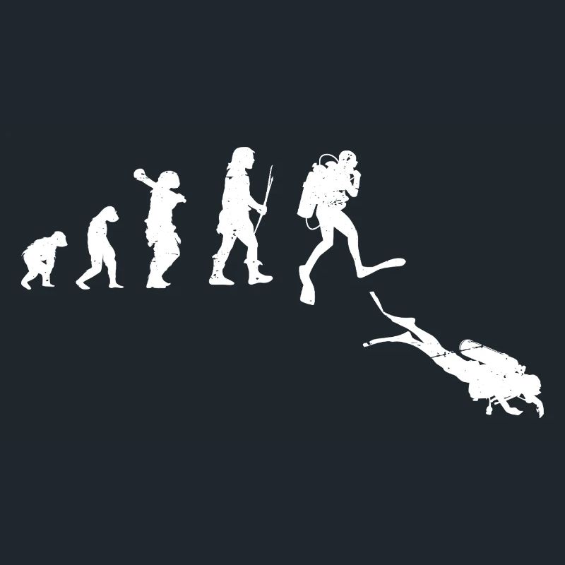 Evolution of Human Progress Illustration