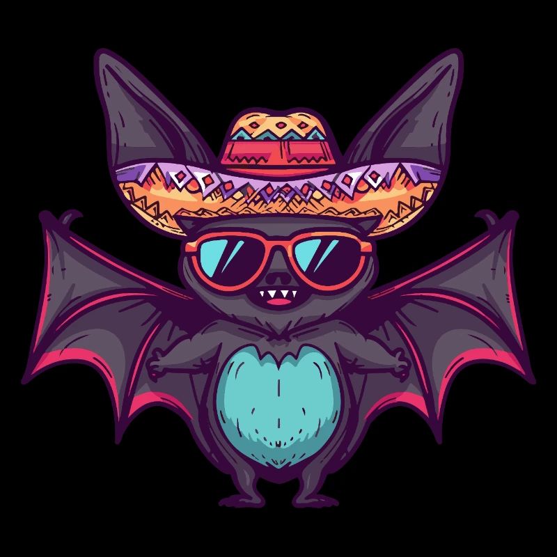 Bat Funny Sombrero