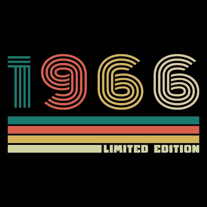 60 ans 1966 Vintage Rétro Anniversaire