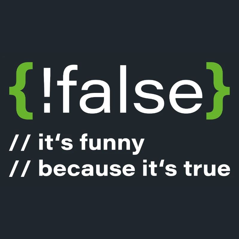 false – Un programmeur drôle dit