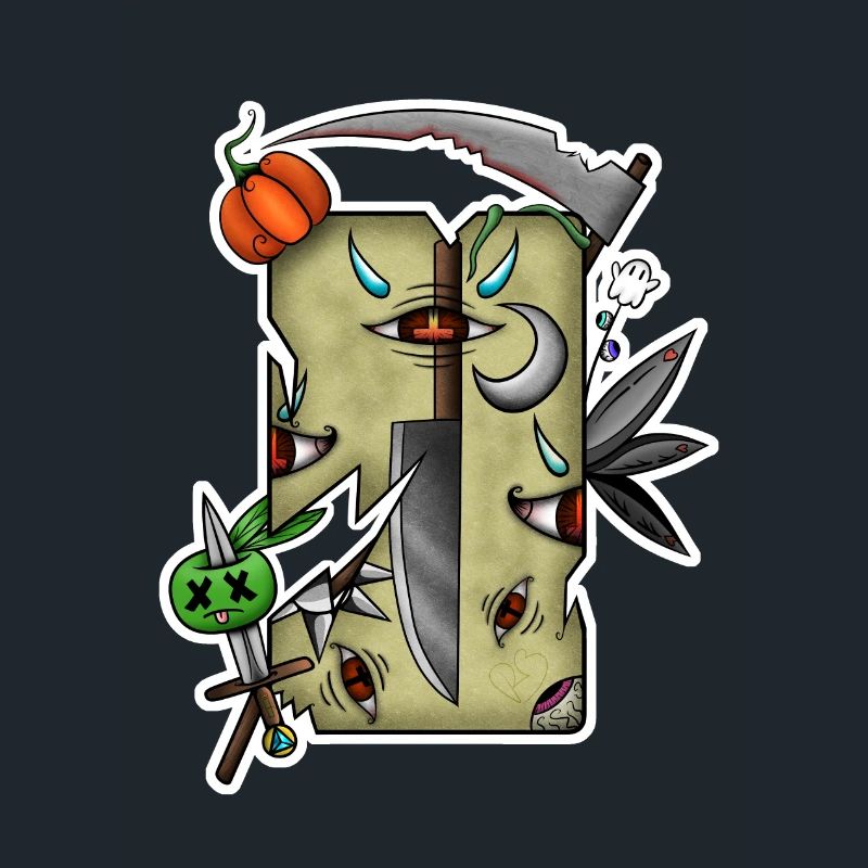 Beschädigtes Halloween-Tarot!