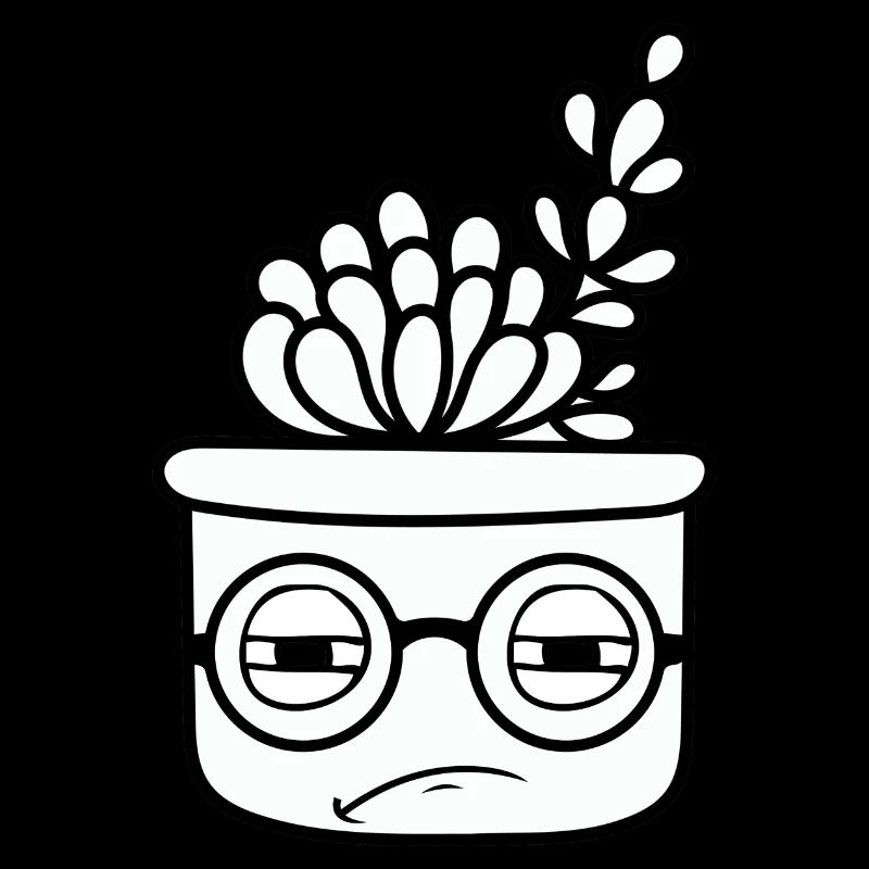 cactus cool avec lunettes