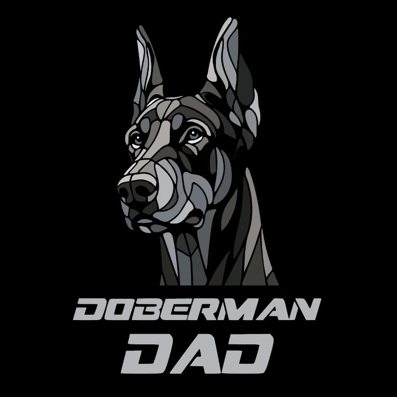 Dobermann Papa Hundekopf